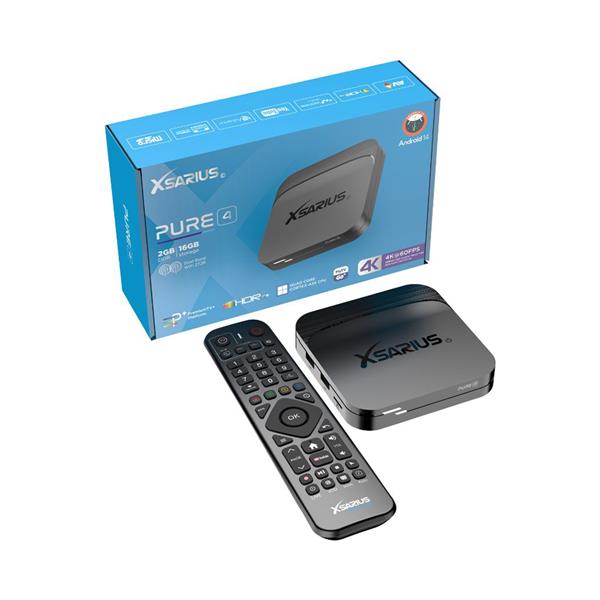Grote foto xsarius pure 4 android iptv box telecommunicatie zenders en ontvangers