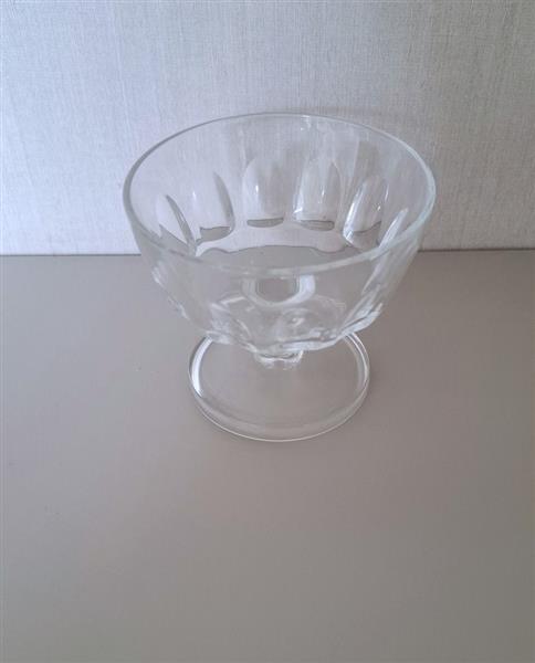 Grote foto 4 vintage lage dessertcoupes in glas jaren 60 antiek en kunst glas en kristal