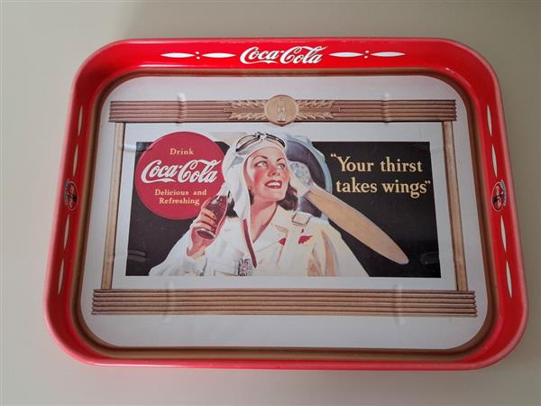 Grote foto vintage coca cola dienblad verzamelen overige verzamelingen