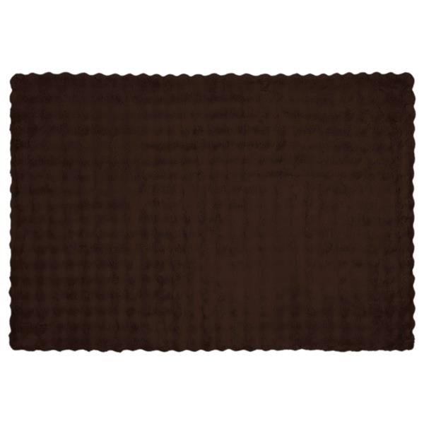 Grote foto vidaxl neppels konijnenbont deken 4 pcs kameel 150 x 220 cm polyester huis en inrichting bedden