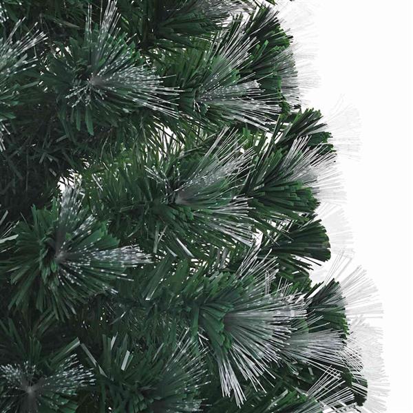 Grote foto vidaxl kunstkerstboom met decoratieve slingerlichten groen 210 cm pvc diversen overige diversen