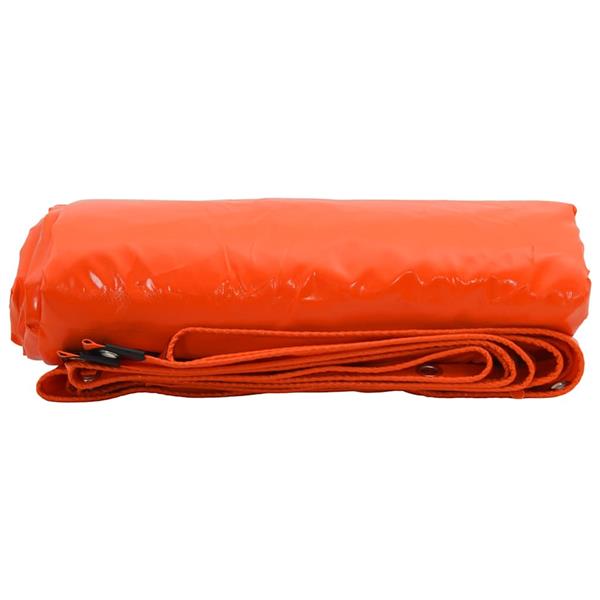 Grote foto vidaxl zeil 650g m oranje 1 5 x 2 m canvas met pvc coating doe het zelf en verbouw materialen en producten