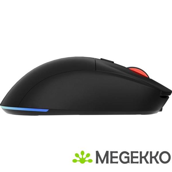 Grote foto genesis nmg 2089 zircon xiii gaming muis ambidextrous rf wireless usb type c zwart computers en software overige computers en software