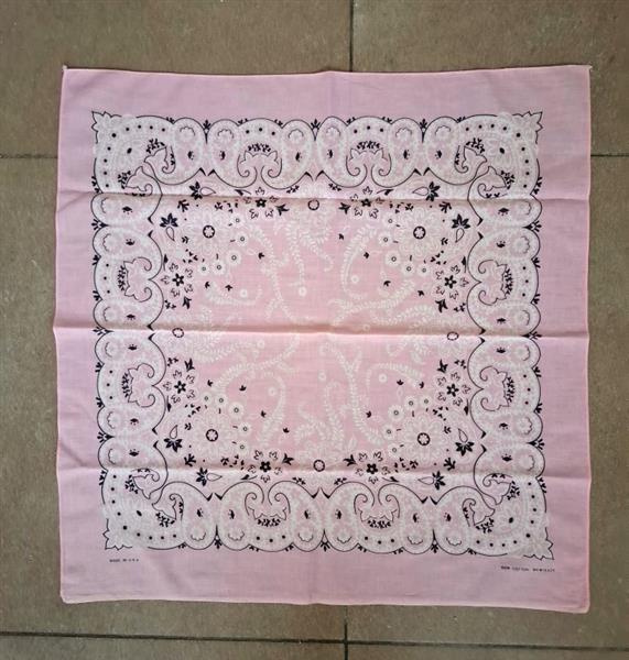 Grote foto vintage roze cowboy bandana uit 1986 nieuw kleding dames mutsen sjaals en handschoenen