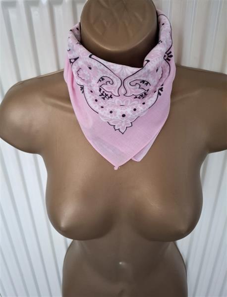 Grote foto vintage roze cowboy bandana uit 1986 nieuw kleding dames mutsen sjaals en handschoenen