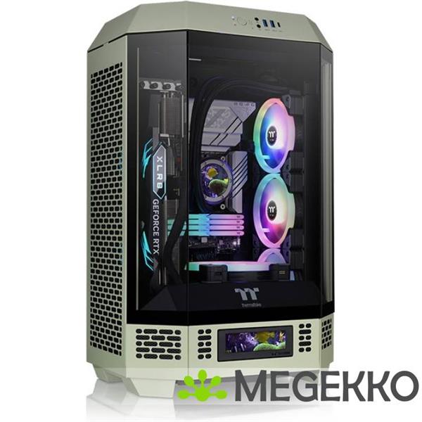 Grote foto thermaltake 300 matcha green micro tower groen computers en software behuizingen en kasten