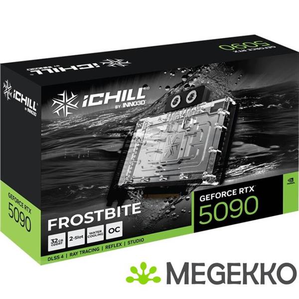 Grote foto inno3d geforce rtx 5090 ichill frostbite 32gb computers en software videokaarten