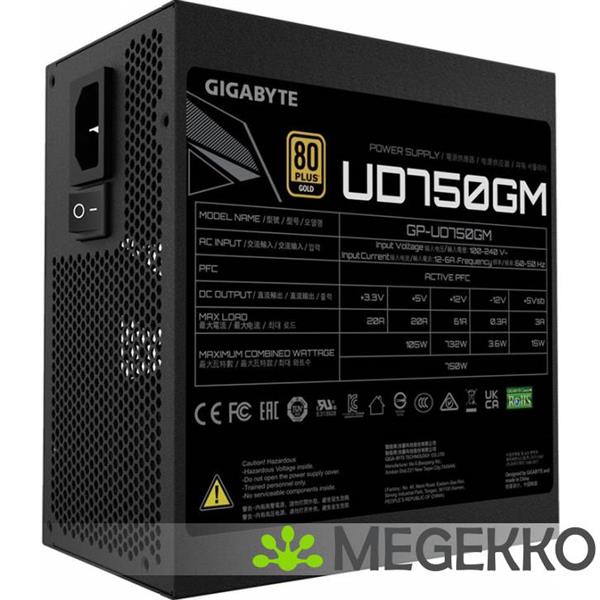Grote foto gigabyte psu gp ud750gm computers en software overige