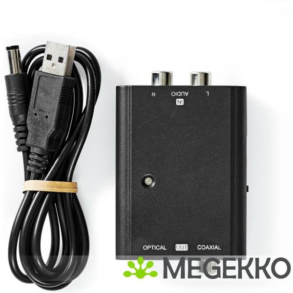 Grote foto stereo naar digitale audio omvormer 1 wegs 2x rca stereo female digitale rca female toslin computers en software overige computers en software