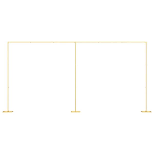 Grote foto vidaxl trouwrand goud 657 x 35 x 300 cm staal tuin en terras overige tuin en terras