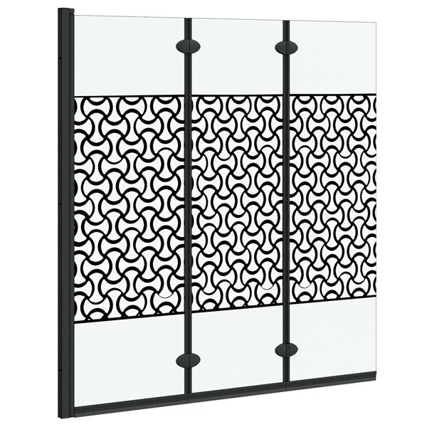 Grote foto vidaxl douche omhulsel zwart en transparant 130 x 130 cm gehard glas doe het zelf en verbouw sanitair