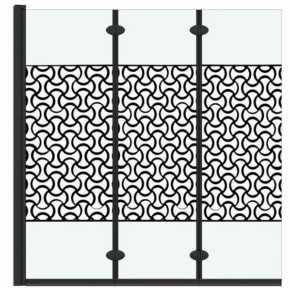 Grote foto vidaxl douche omhulsel zwart en transparant 130 x 130 cm gehard glas doe het zelf en verbouw sanitair