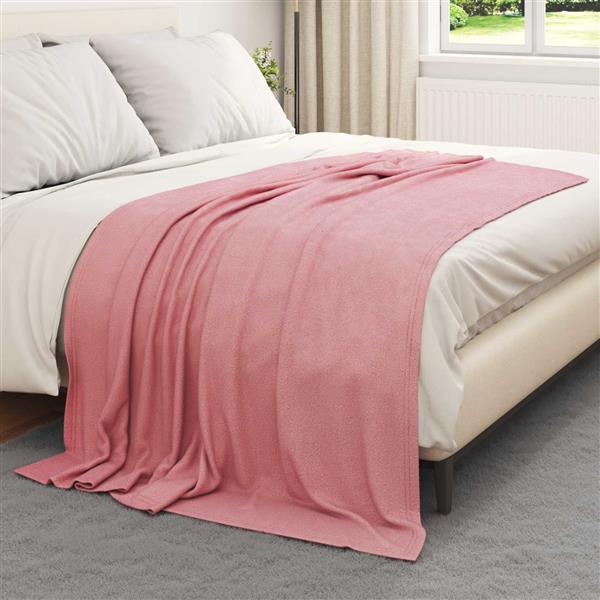 Grote foto vidaxl kleden 24 pcs roze 200 x 150 cm fleece huis en inrichting bedden