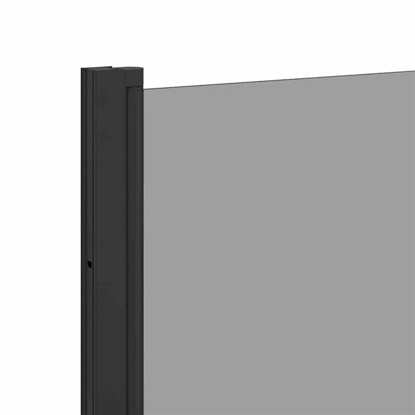 Grote foto vidaxl bad douchescreen zwart 68 x 130 cm gehard glas doe het zelf en verbouw sanitair