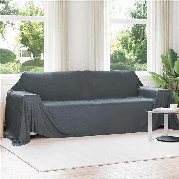Grote foto vidaxl kleden 6 pcs donkergrijs 350 x 270 cm fleece huis en inrichting bedden