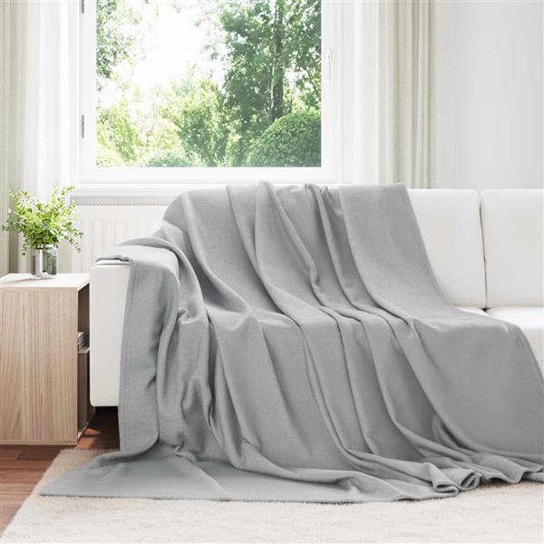 Grote foto vidaxl kleden 24 pcs grijs 270 x 240 cm fleece huis en inrichting bedden