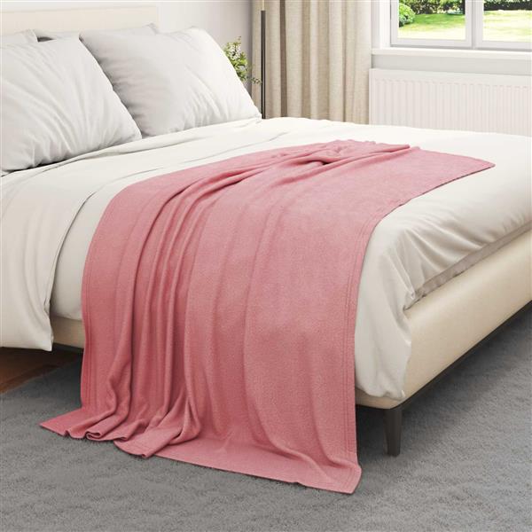 Grote foto vidaxl kleden 6 pcs roze 170 x 130 cm fleece huis en inrichting bedden