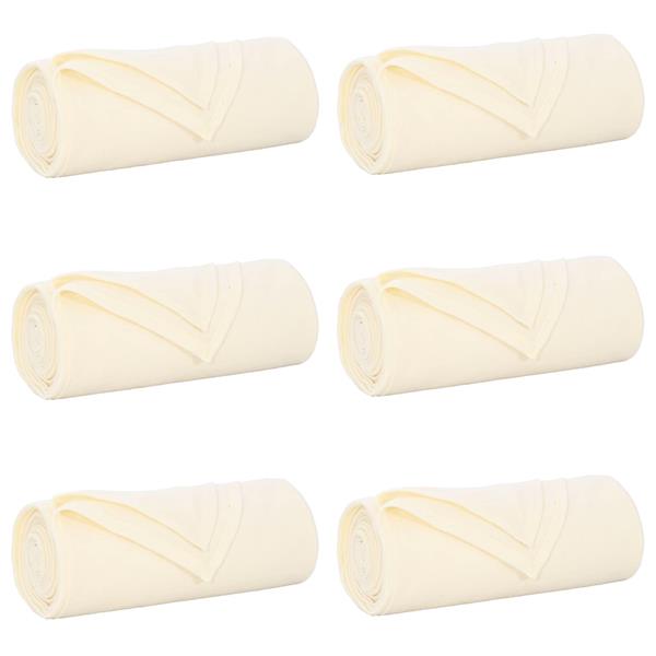 Grote foto vidaxl kleden 6 pcs cr me 200 x 150 cm fleece huis en inrichting bedden