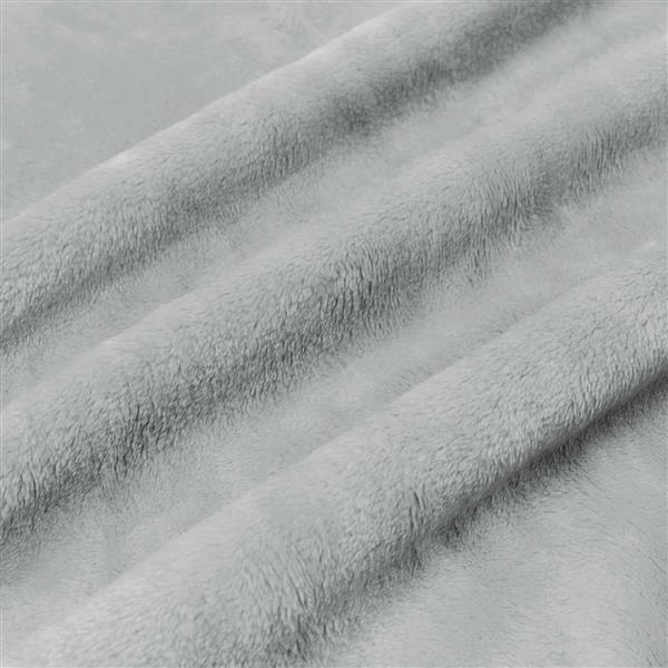 Grote foto vidaxl gooi deken grijs 240 x 270 cm fleece huis en inrichting bedden