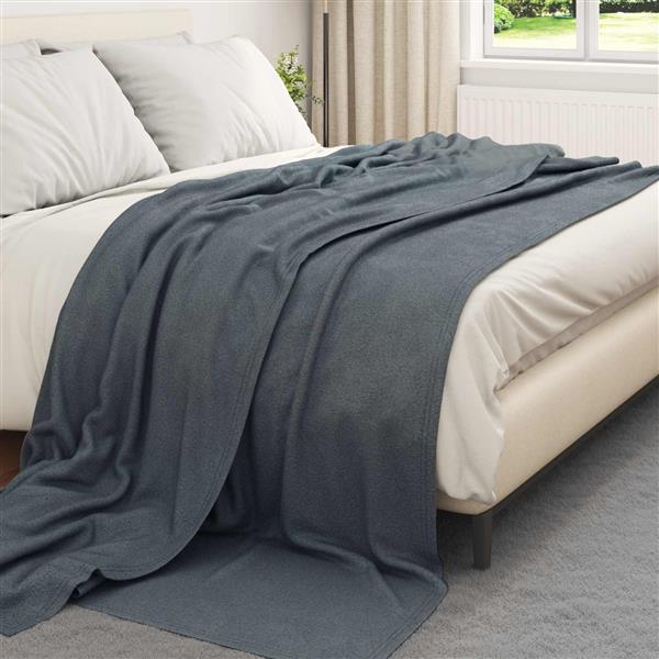 Grote foto vidaxl kleden 6 pcs donkergrijs 240 x 220 cm fleece huis en inrichting bedden