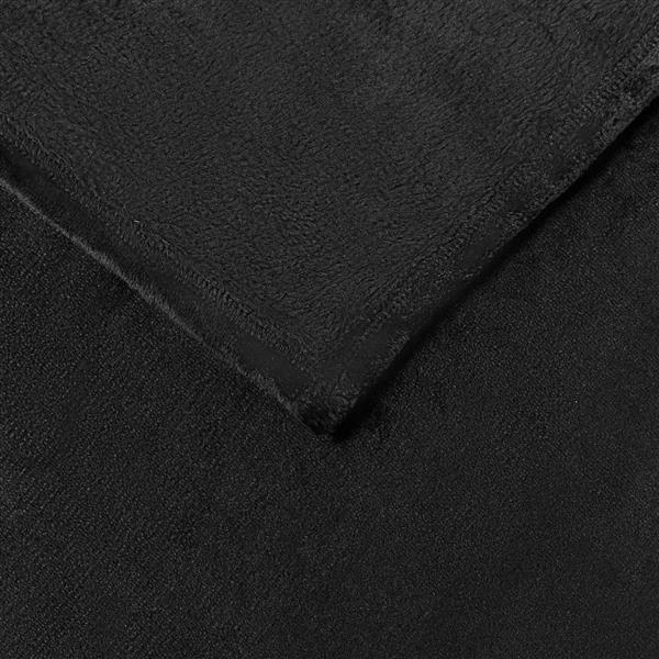 Grote foto vidaxl kleden 6 pcs zwart 240 x 270 cm fleece huis en inrichting bedden