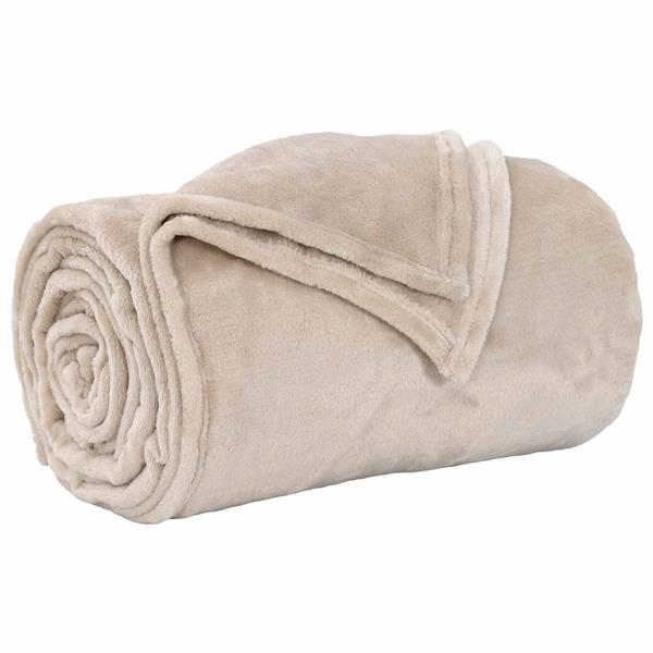 Grote foto vidaxl kleden 6 pcs beige 130 x 150 cm fleece huis en inrichting bedden