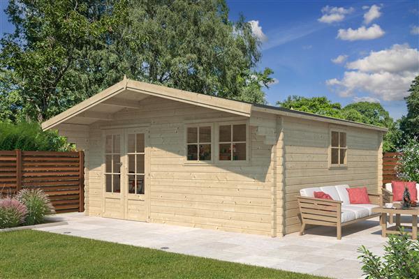 Grote foto nieuw blokhut 44mm 4003xl promo tuin en terras tuinhuisjes en blokhutten