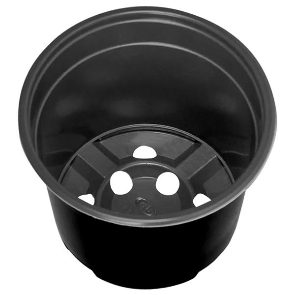 Grote foto vidaxl bloempot 200 pcs zwart 15 x 12.5 cm kunststof tuin en terras overige tuin en terras