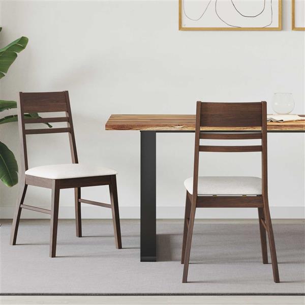 Grote foto vidaxl eettafelstoelen 2 pcs licht bruin 43 x 54 x 89 cm huis en inrichting stoelen