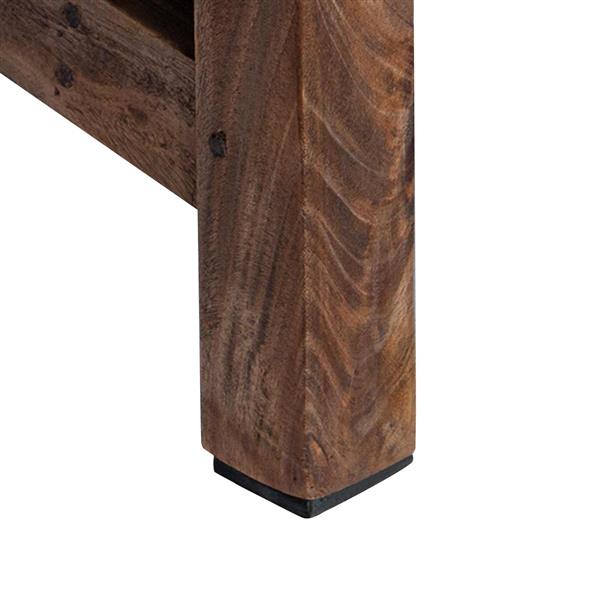 Grote foto vidaxl kruk naturel 30 x 20 x 20 cm mahoniehout huis en inrichting stoelen