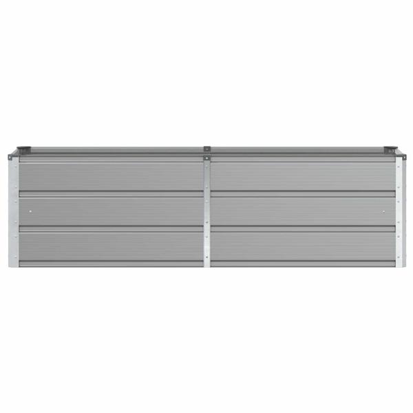 Grote foto vidaxl plantenbak lichtgrijs 160 x 40 x 45 cm staal tuin en terras overige tuin en terras