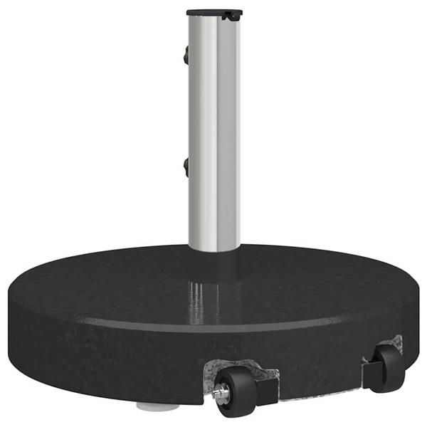 Grote foto vidaxl parasolvoet zwart 45 x 37.5 cm graniet tuin en terras overige tuin en terras