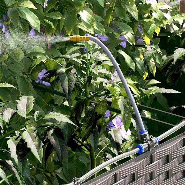 Grote foto vidaxl tuin bloempot 2 pcs bruin staal tuin en terras overige tuin en terras