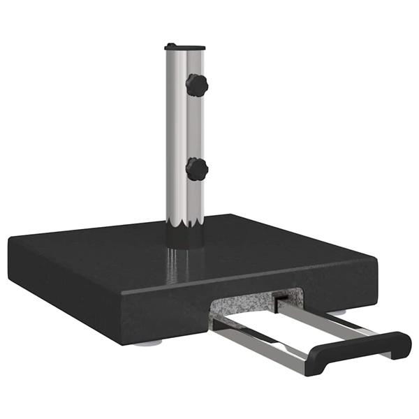 Grote foto vidaxl parasolvoet zwart 41 x 41 x 37 cm graniet tuin en terras overige tuin en terras