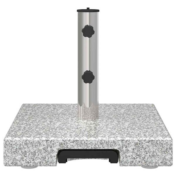 Grote foto vidaxl parasolvoet grijs 41 x 41 x 37 cm graniet tuin en terras overige tuin en terras