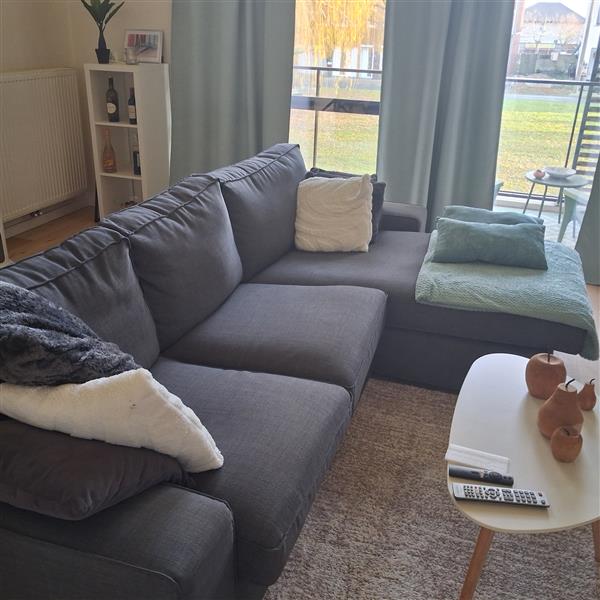 Grote foto zithoek stof te koop wegens vertrek buitenland huis en inrichting bankstellen