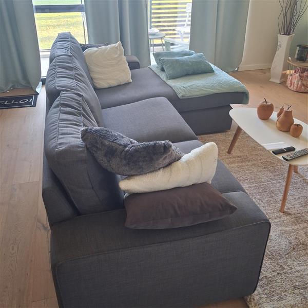 Grote foto zithoek stof te koop wegens vertrek buitenland huis en inrichting bankstellen