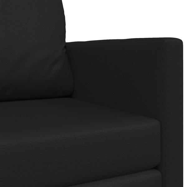 Grote foto vidaxl vouwsofa bed zwart 124 x 71 x 78 cm pvc huis en inrichting bankstellen