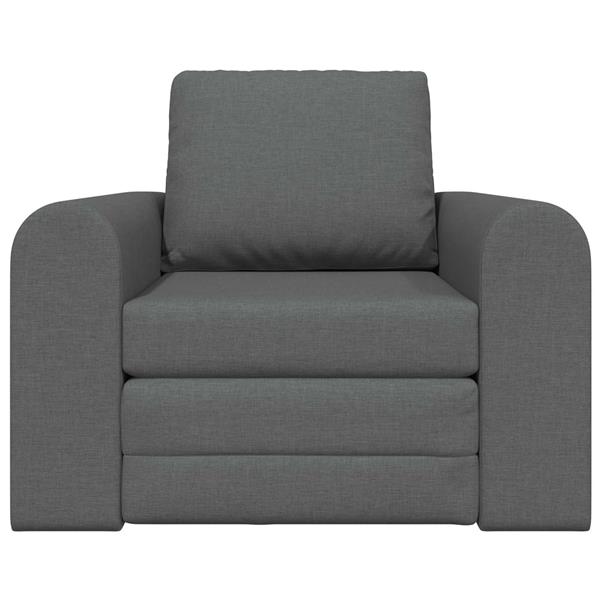 Grote foto vidaxl vouwsofa bed donkergrijs 98 x 71 x 83 cm stof huis en inrichting bankstellen