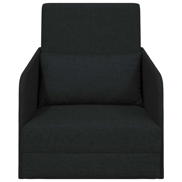 Grote foto vidaxl vouwsofa bed zwart 65 x 80 x 83 cm stof huis en inrichting bankstellen