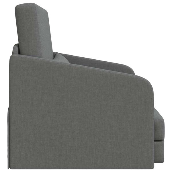 Grote foto vidaxl vouwsofa bed donkergrijs 65 x 80 x 83 cm stof huis en inrichting bankstellen
