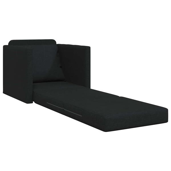 Grote foto vidaxl vouwsofa bed 61cm zwart stof huis en inrichting bankstellen