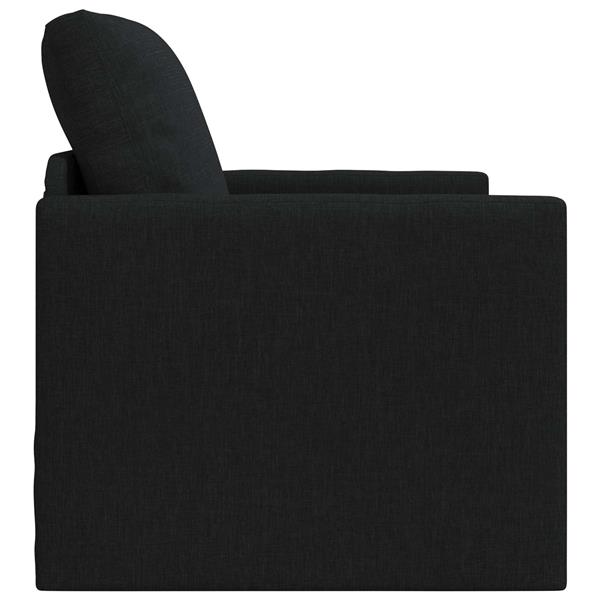 Grote foto vidaxl vouwsofa bed 61cm zwart stof huis en inrichting bankstellen