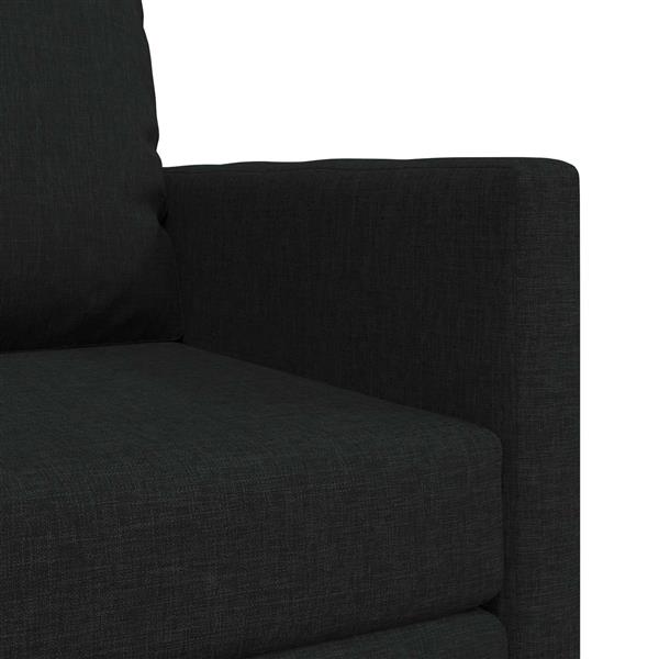 Grote foto vidaxl vouwsofa bed 61cm zwart stof huis en inrichting bankstellen