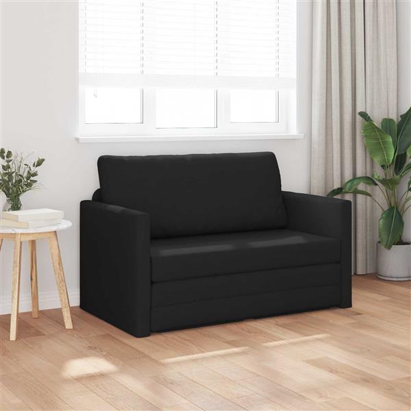 Grote foto vidaxl vouwsofa bed 110cm zwart stof huis en inrichting bankstellen
