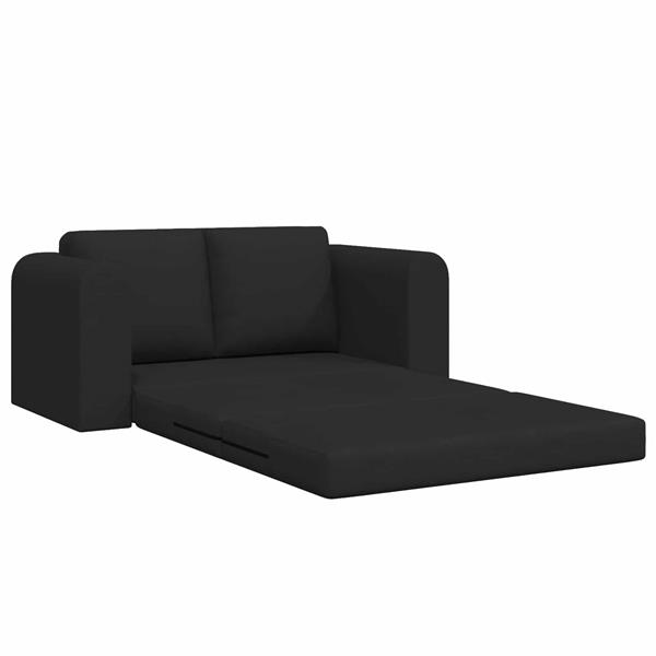 Grote foto vidaxl vouwsofa bed zwart 148 x 71 x 83 cm stof huis en inrichting bankstellen