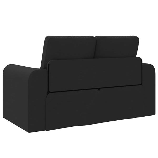 Grote foto vidaxl vouwsofa bed zwart 148 x 71 x 83 cm stof huis en inrichting bankstellen
