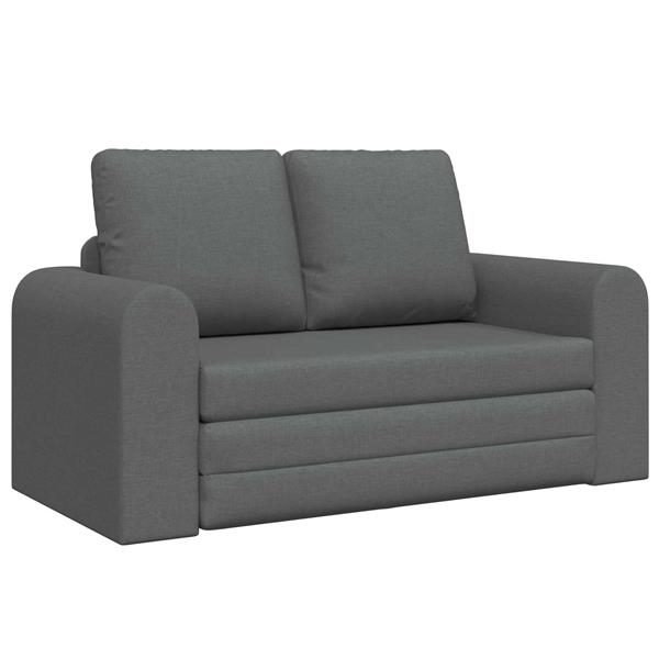 Grote foto vidaxl vouwsofa bed donkergrijs 148 x 71 x 83 cm stof huis en inrichting bankstellen