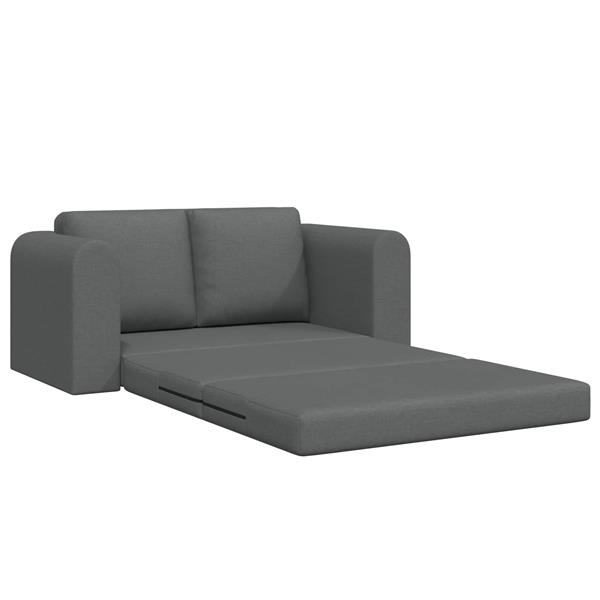 Grote foto vidaxl vouwsofa bed donkergrijs 148 x 71 x 83 cm stof huis en inrichting bankstellen