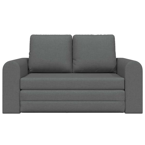 Grote foto vidaxl vouwsofa bed donkergrijs 148 x 71 x 83 cm stof huis en inrichting bankstellen